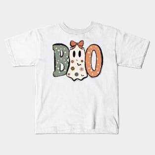 Boo Spooky Cute Ghost Kids T-Shirt